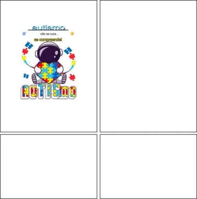 Arte Estampa Camisa Autismo Mod-5