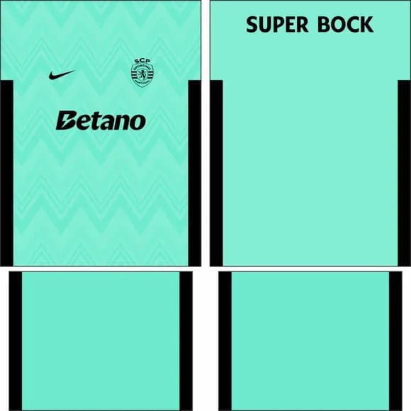 Arte Vetor Camisa Sporting Lisboa Terceira 2025-2026