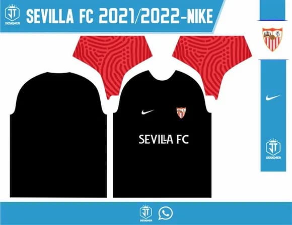 VETOR DA CAMISA DO SEVILLA FC 2021-2022 - NIKE