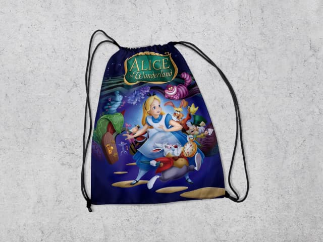 Mochilinha Personalizada para lembrancinhas da Alice