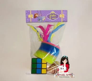 Kit Brinquedos Retrô Personalizado Tema Princesinha Sofia