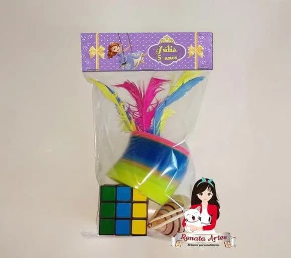 Kit Brinquedos Retrô Personalizado Tema Princesinha Sofia