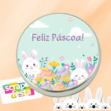 Latinhas Personalizadas Festa Páscoa Cute