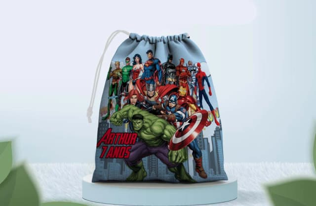 Saquinho Surpresa Personalizado dos Vingadores