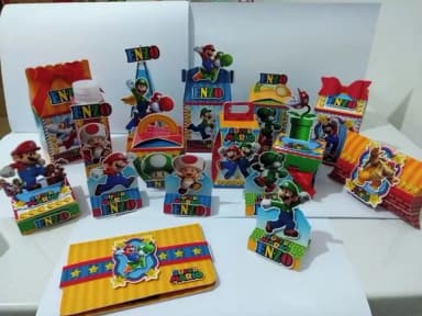 Kit 30 Lembrancinhas Mario Bros