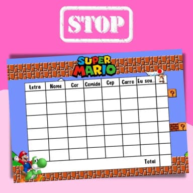 Jogo do Stop ( Conhecido Como Adedanha)