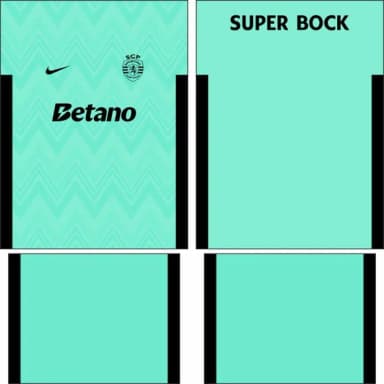 Arte Vetor Camisa Sporting Lisboa Terceira 2025-2026