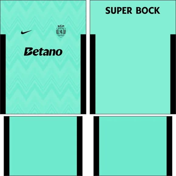 Arte Vetor Camisa Sporting Lisboa Terceira 2025-2026