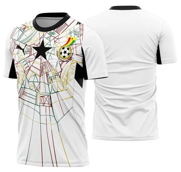 Arte Vetor Camisa Ghana Local 2026