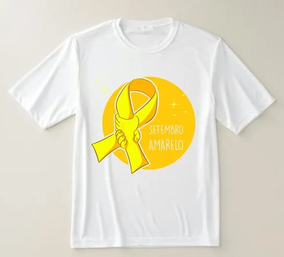Camiseta Setembro Amarelo Apoiar É Um Ato de Amor