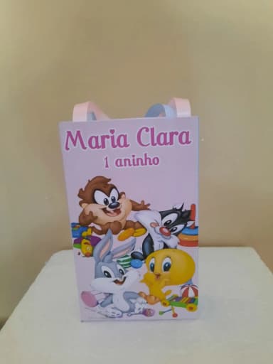 Sacolinhas Personalizadas Baby Looney Tunes para Lembrancinhas