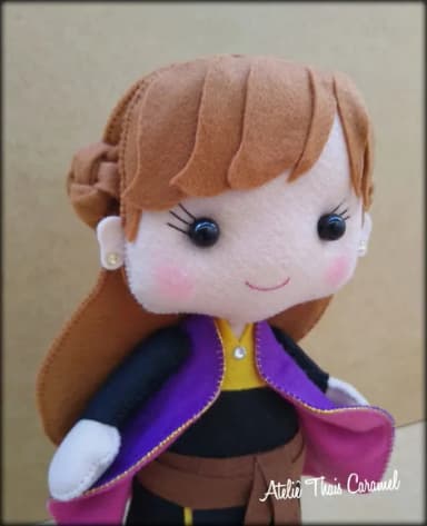 Anna ou Elsa Frozen 2 Feltro