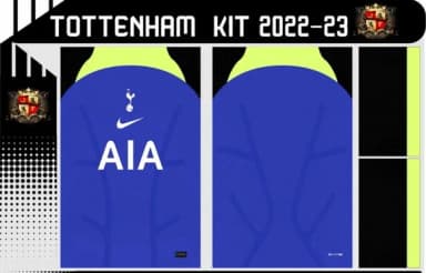 Vetor Da Camisa Tottenham Away Kit 2022-23