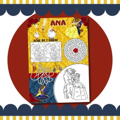 Livro Diversão a Bela e a Fera