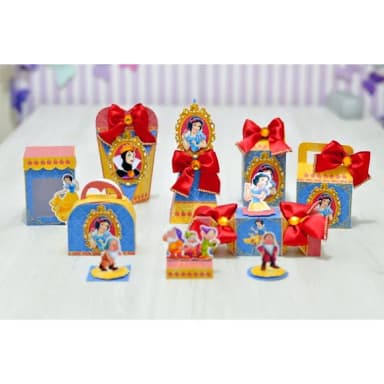 Kit 60 Lembrancinhas Branca de Neve