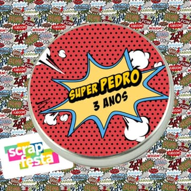 Latinhas Personalizadas 5x1 Festa Super Heróis Heroínas