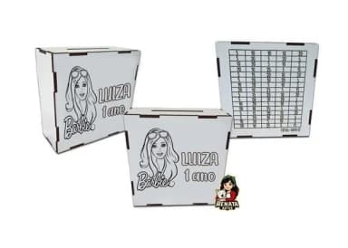 Cofrinho Personalizado Barbie Lembrancinha