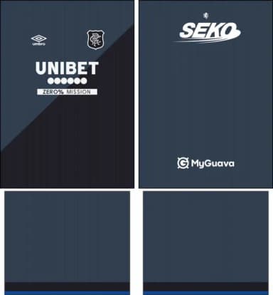 Arte Vetor Camisa Rangers Fc Terceira 2025-2026