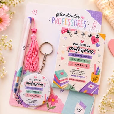 Kit personalizado dia dos professores | lembranças | mimo | professor