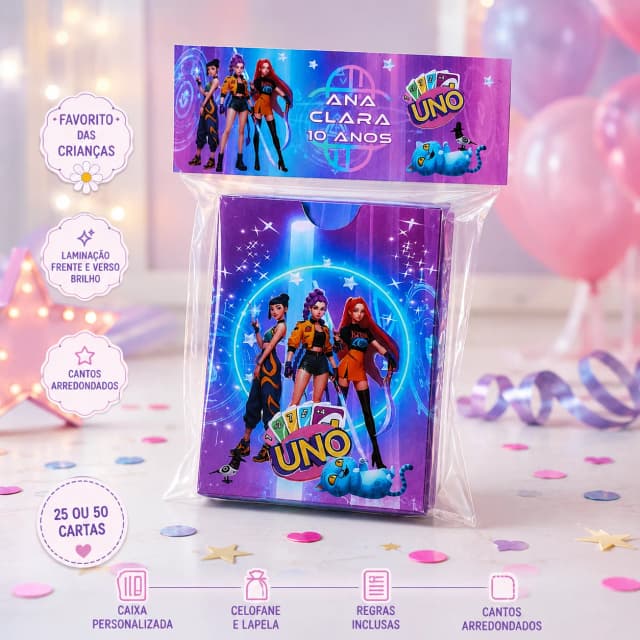 Jogo de Cartas Uno Lembrancinha de Aniversário