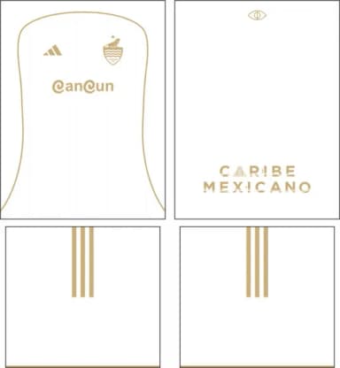 Arte Vetor Camisa Cancun Visita 2025-2026