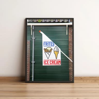 Quadro Placa Frites E Ice Cream 05