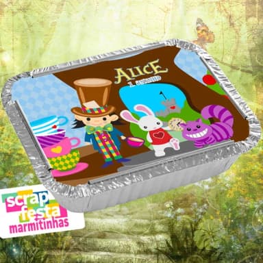 Marmitinha Festa Alice no País das Maravilhas Chapeleiro