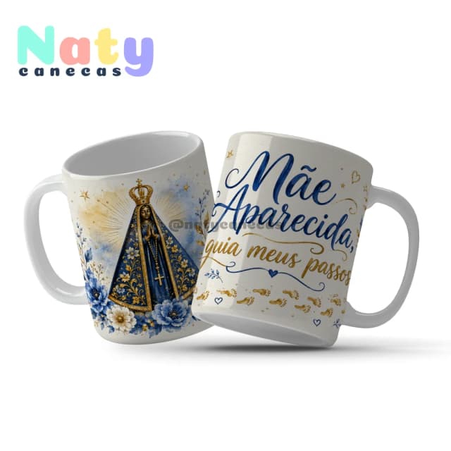 Caneca Nossa Senhora Aparecida Fé e Devoção