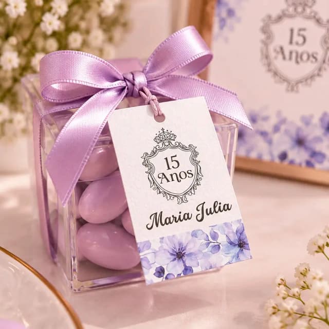 Tag para Lembrancinha de 15 Anos