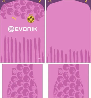 Arte Vetor Camisa Borussia D. Cwc Goleiro 2025