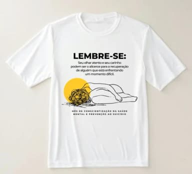 Camiseta Setembro Amarelo Lembre-se