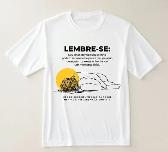 Camiseta Setembro Amarelo Lembre-se