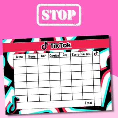 Jogo do Stop ( Conhecido Como Adedanha)