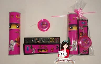 Ninjago - Kit Jogos Personalizado Rosa