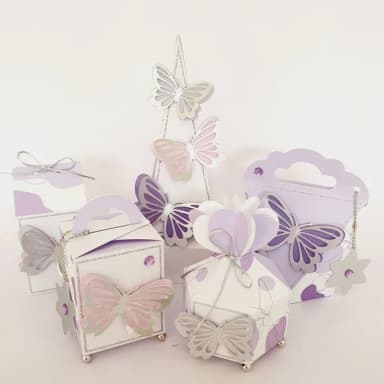 Kit 60 Lembrancinhas Borboleta Lilas
