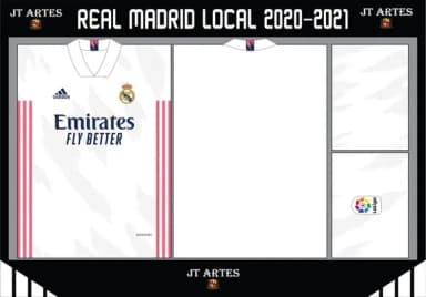 Vetor Camisa do Real Madrid Local 2020-2021
