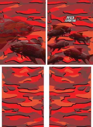 Arte Estampa Camisa Pesca-mod-0229