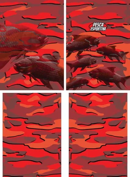 Arte Estampa Camisa Pesca-mod-0229