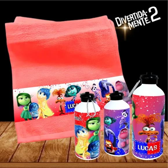 Kit Toalhinha com Garrafa Personalizada