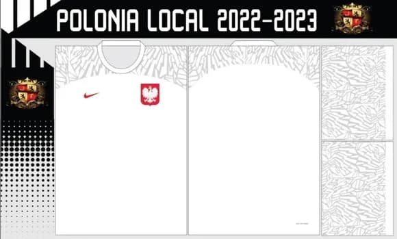 Vetor da Camisa Polonia Local 2022-2023