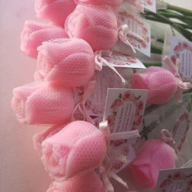 Botão de Rosa de Sabonete