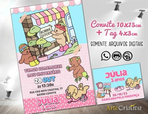 Convite Digital C/tag Bobbie Goods 5