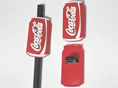 Lápis C/ponteira Coca Cola Emborrachado Pacotes C/6 Unidades