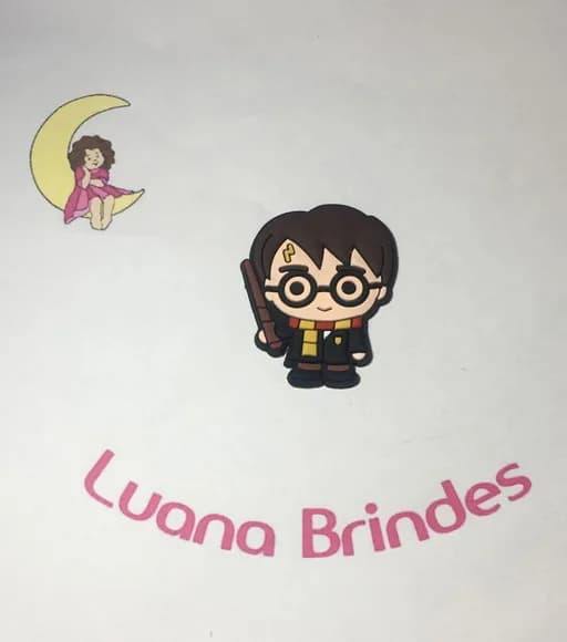 Aplique Harry Potter Emborrachado Pct C/6 Unidades