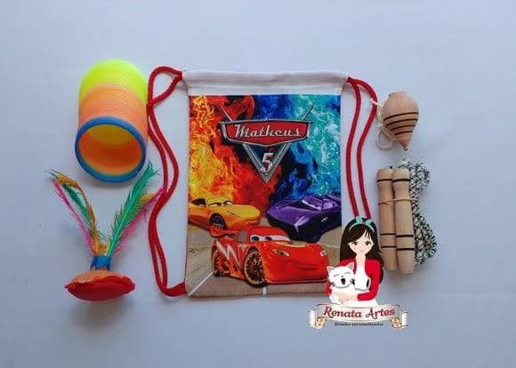 Mochila Boa Infância Tema Carros 3
