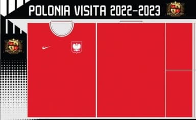 Vetores Camisa Polonia Visita 2022-2023