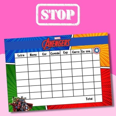 Jogo do Stop ( Conhecido Como Adedanha)