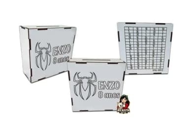 Cofrinho Personalizado Homem Aranha Lembrancinha