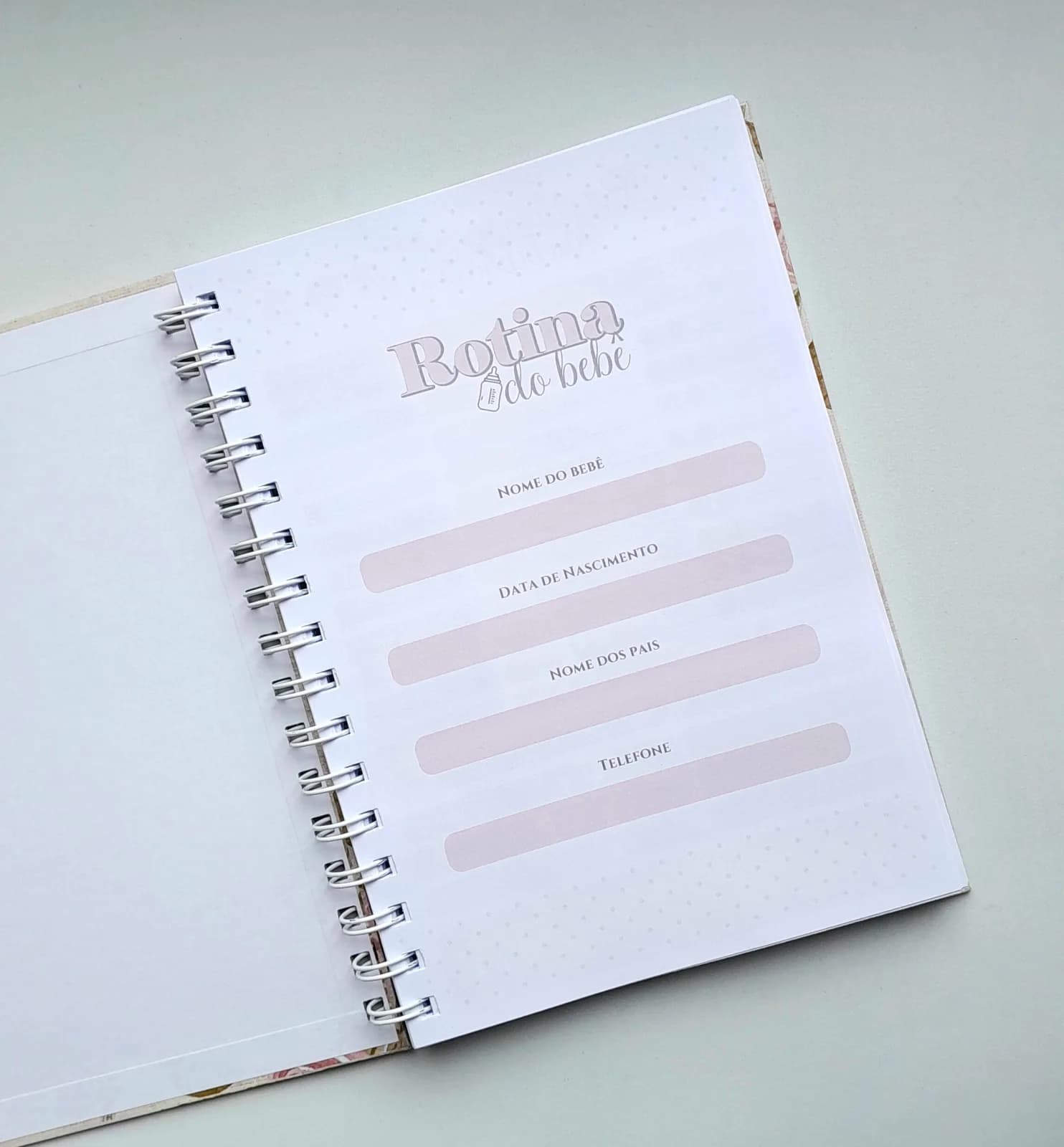 Diário de Rotina do Bebê Personalizado - Escolha a Capa