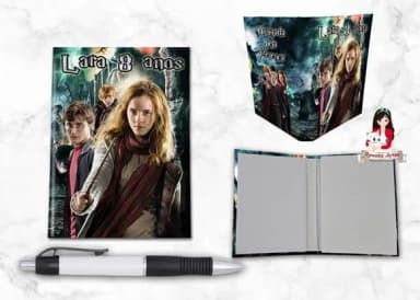 Bloquinho Personalizado com Caneta Harry Potter